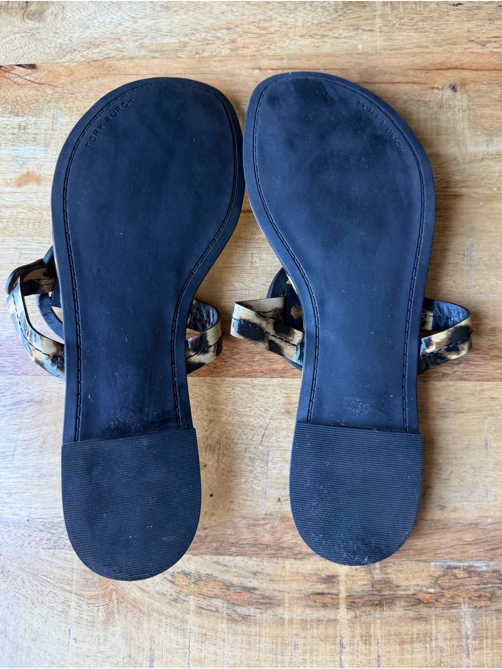 Tory Burch Miller Patent Leopard Print Sandal Size 7.5 - Picture 4 of 4